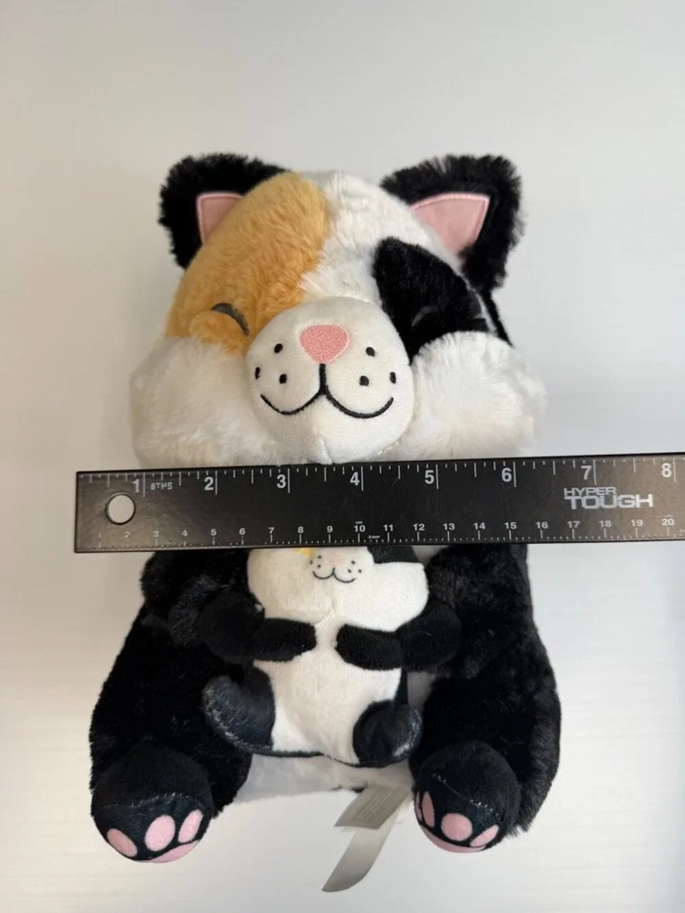 Nanco Belly Buddy Plush Calico Cat Stuffed Animal Toy Collect Holiday Party Ex